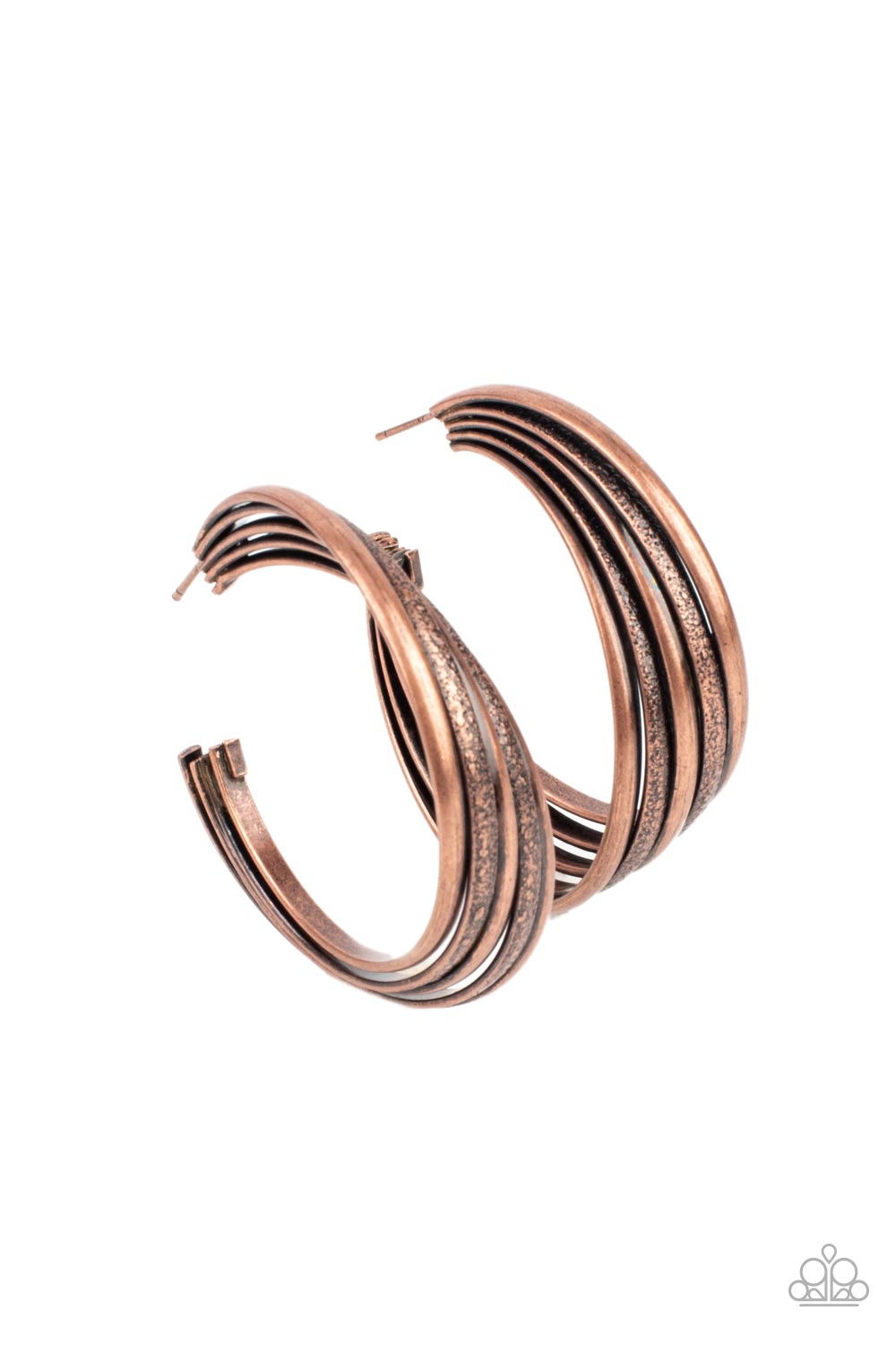 In Sync - Copper Hoop Earring