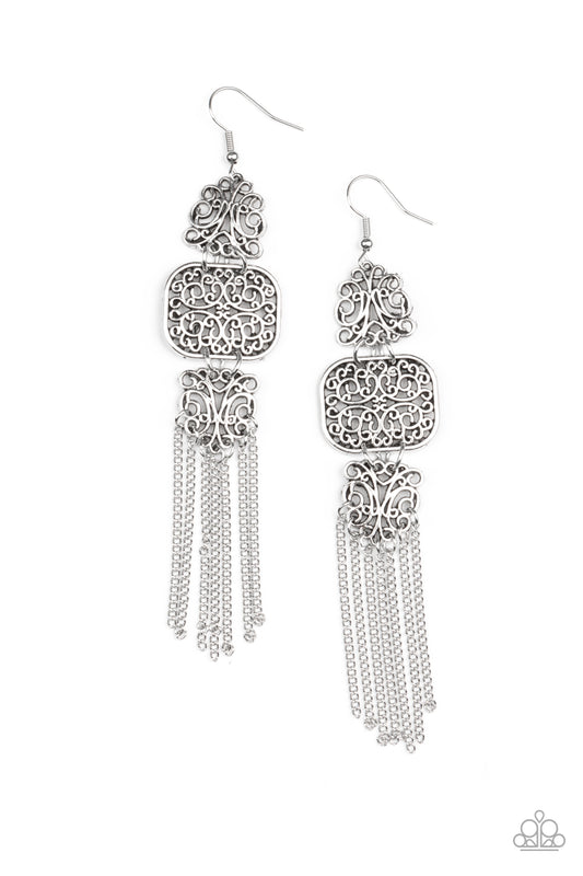 Eastern Elegance - Silver Earring