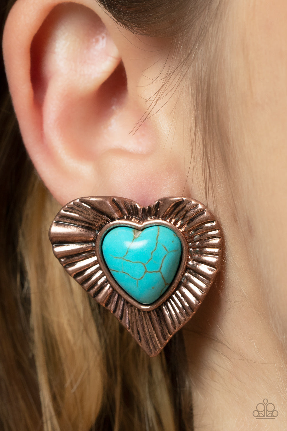 Rustic Romance - Copper Earring