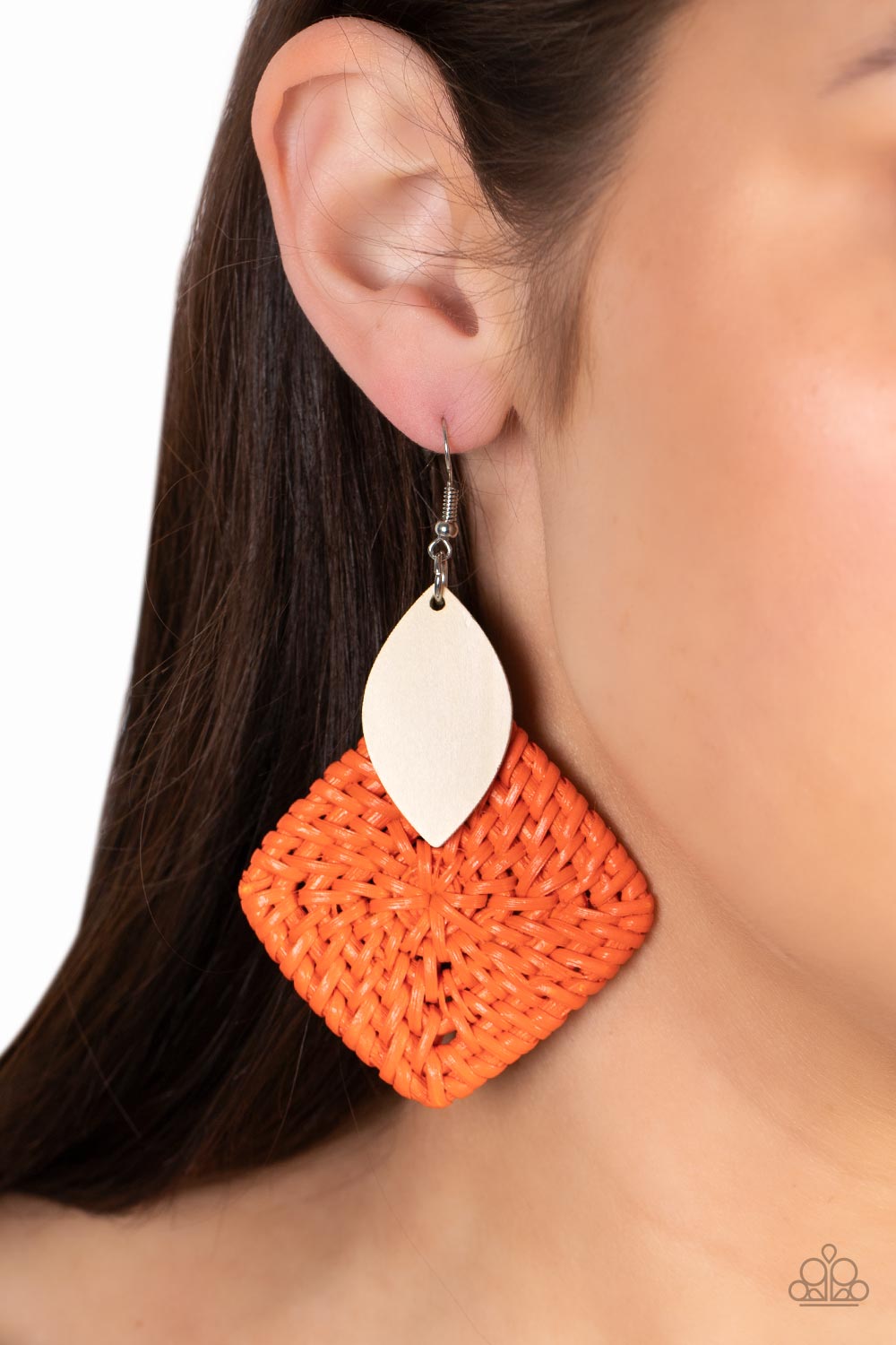 Sabbatical WEAVE - Orange Earring