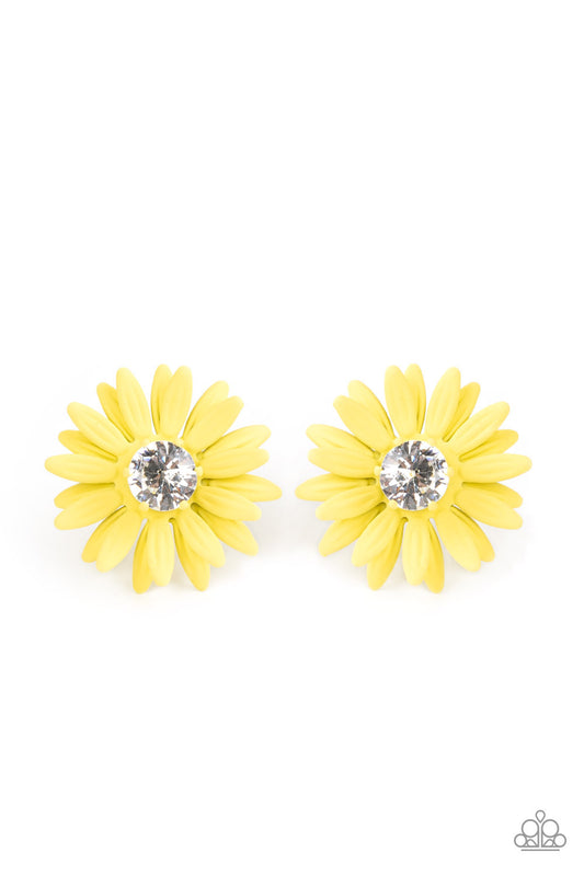 Sunshiny DAIS-y - Yellow Post Earring