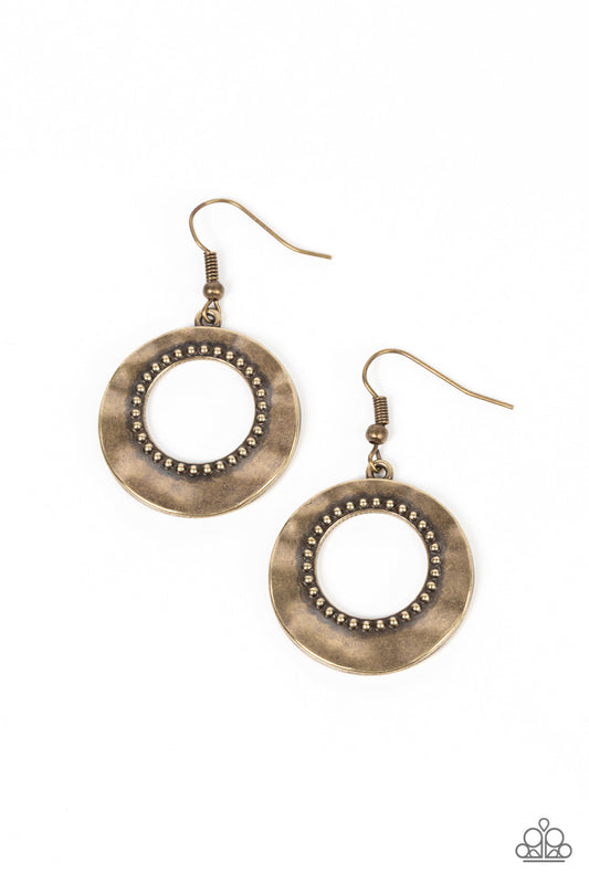 Desert Diversity - Brass Earring