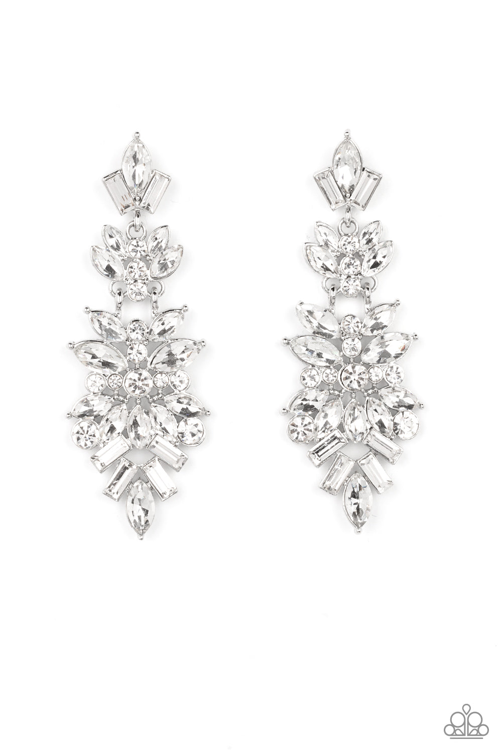 Frozen Fairytale - White Post Earring