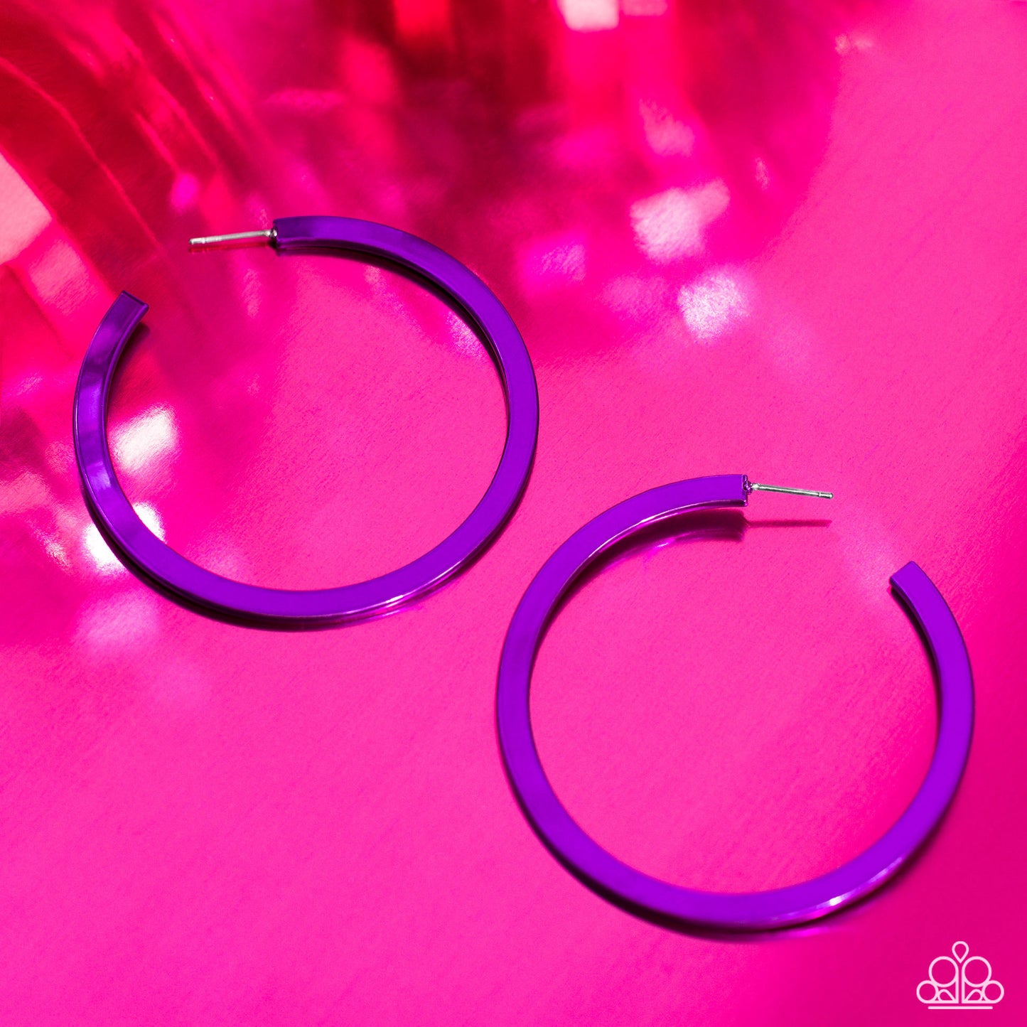 Pop HOOP - Purple Hoop Earring