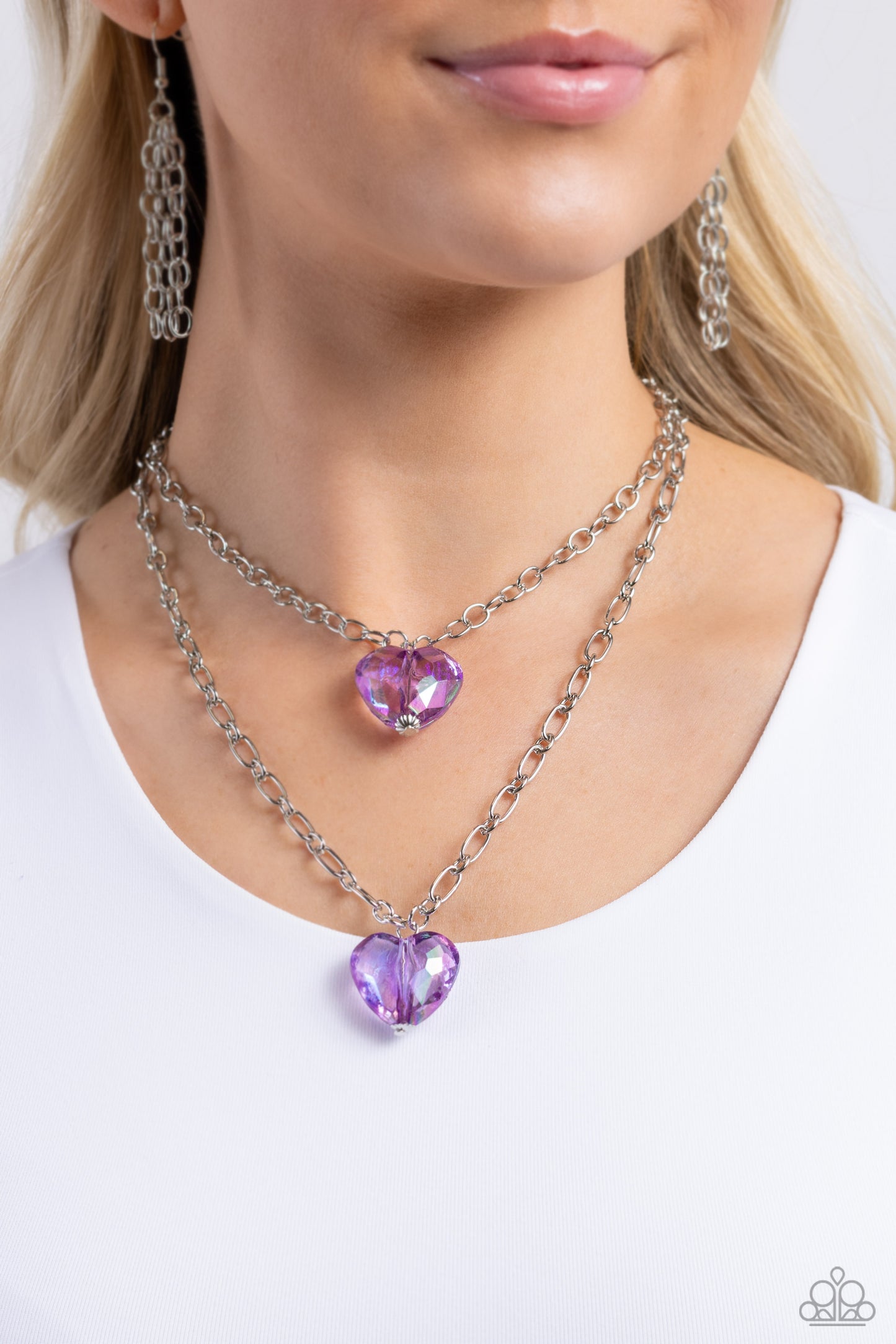 Layered Love - Purple Necklace