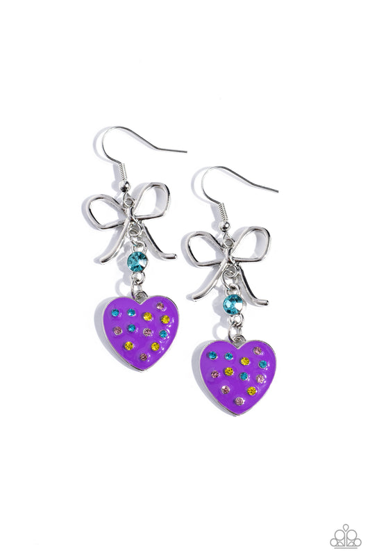 BOW Away Zone - Purple Earring