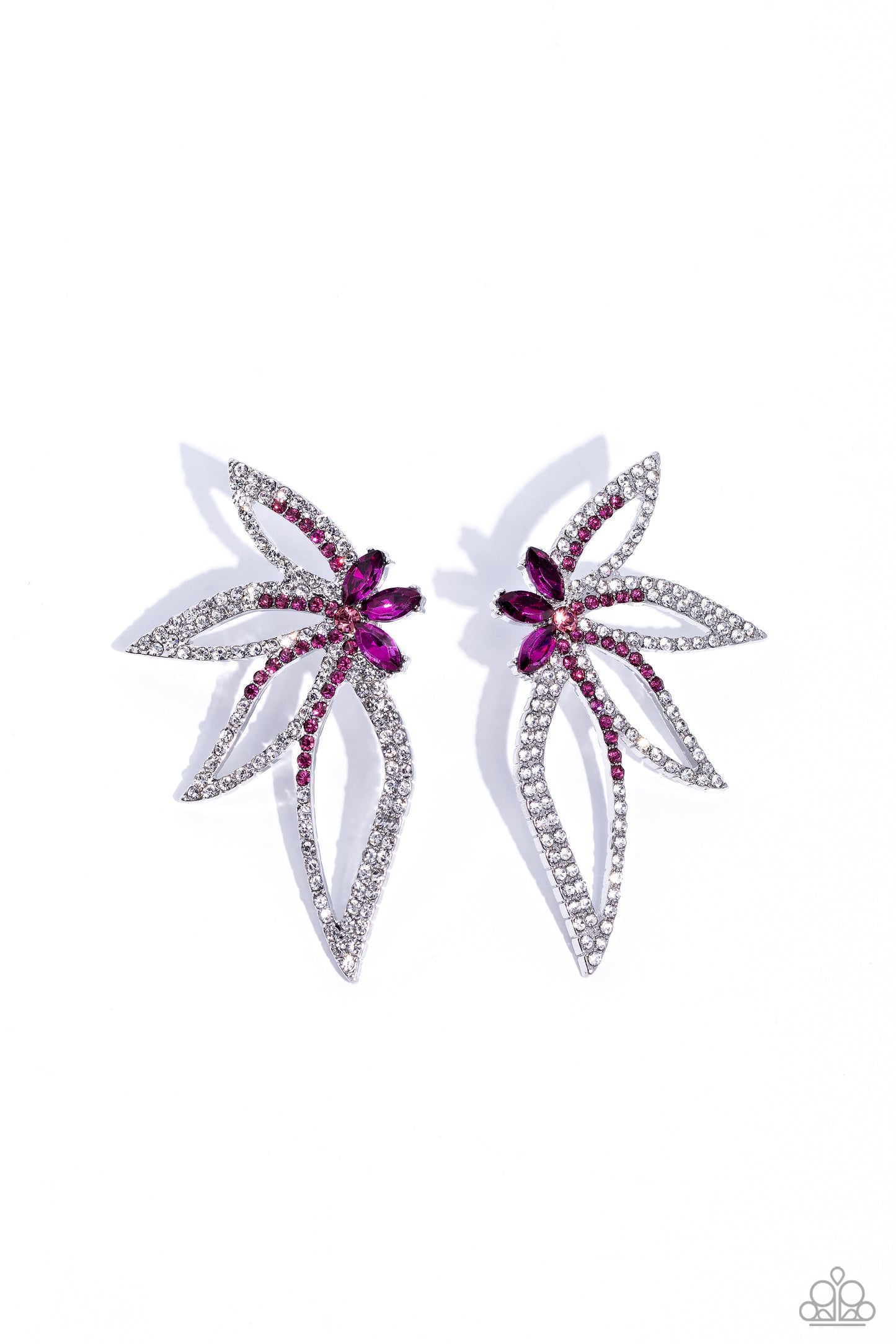 Twinkling Tulip - Pink Post Earring