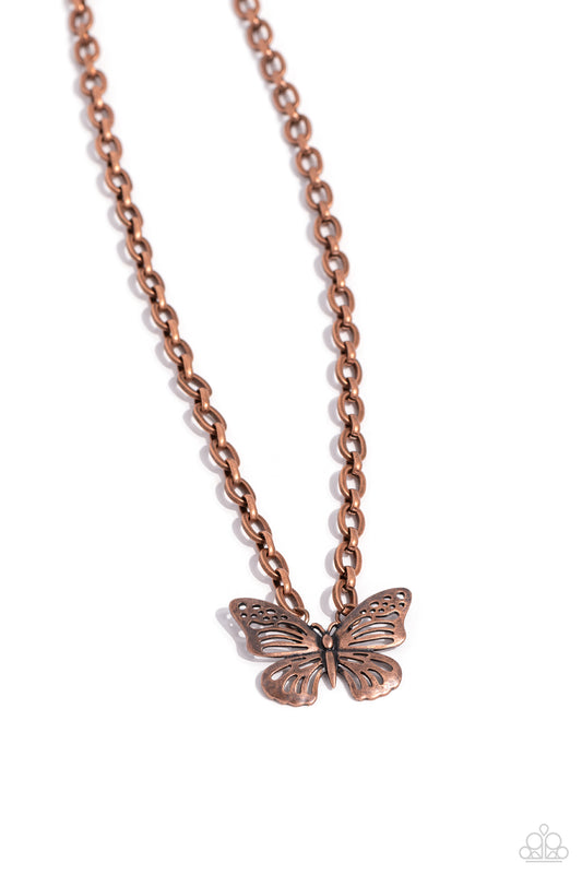 Midair Monochromatic - Copper Necklace