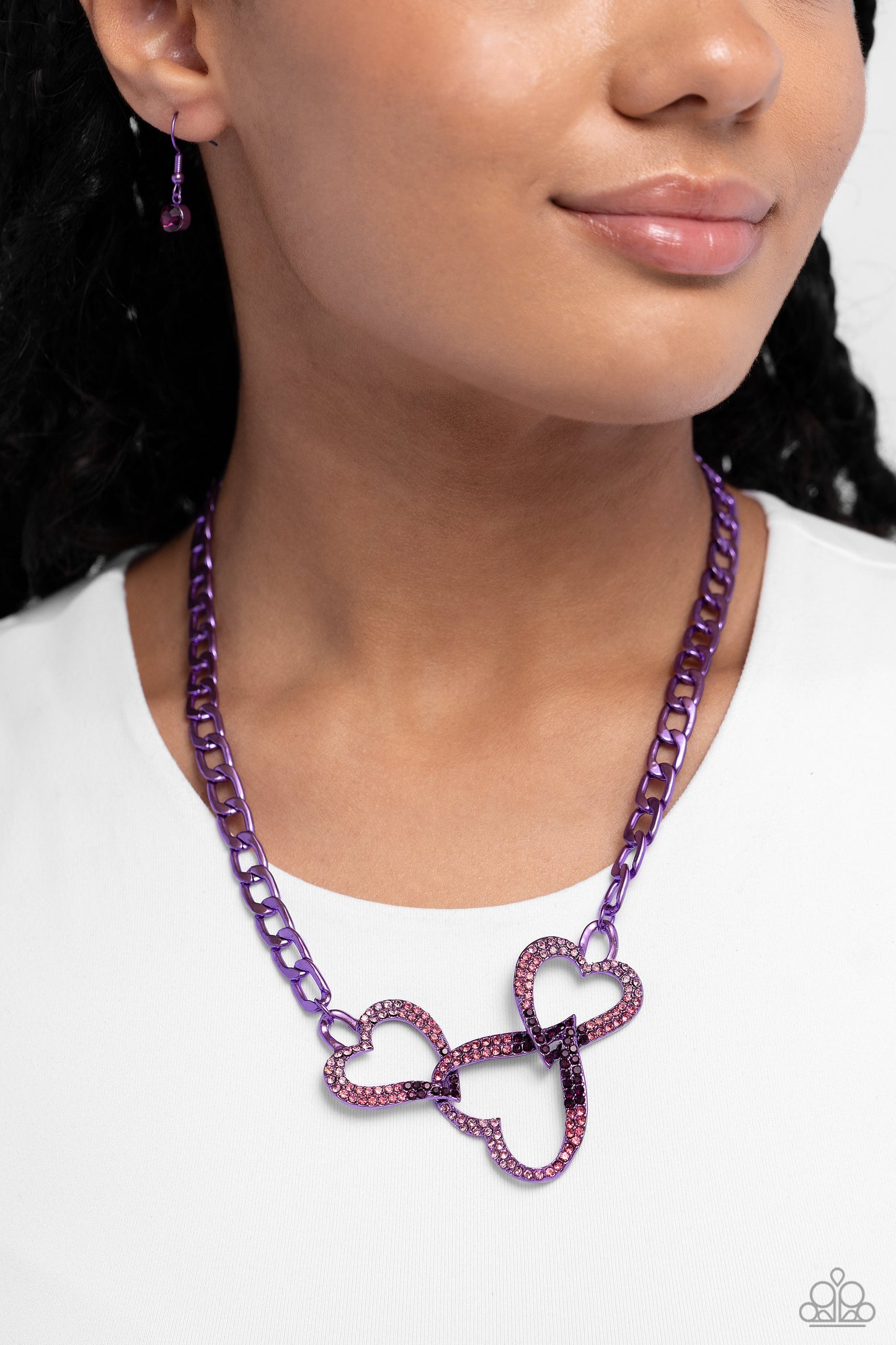 Eclectically Enamored - Purple Necklace