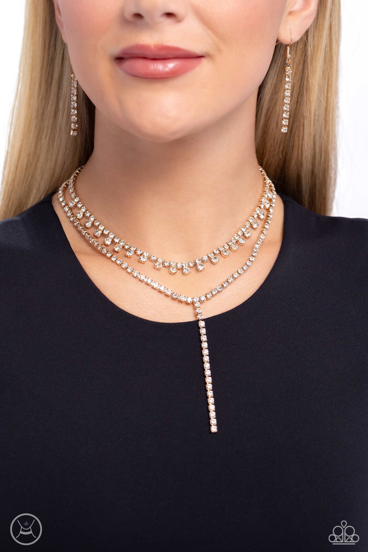 Champagne Night - Gold Choker Necklace